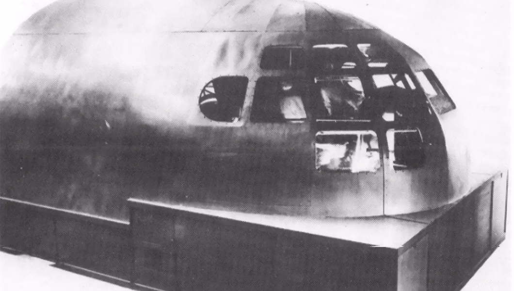 Boeing B377 Stratocruizer static flight simulator.