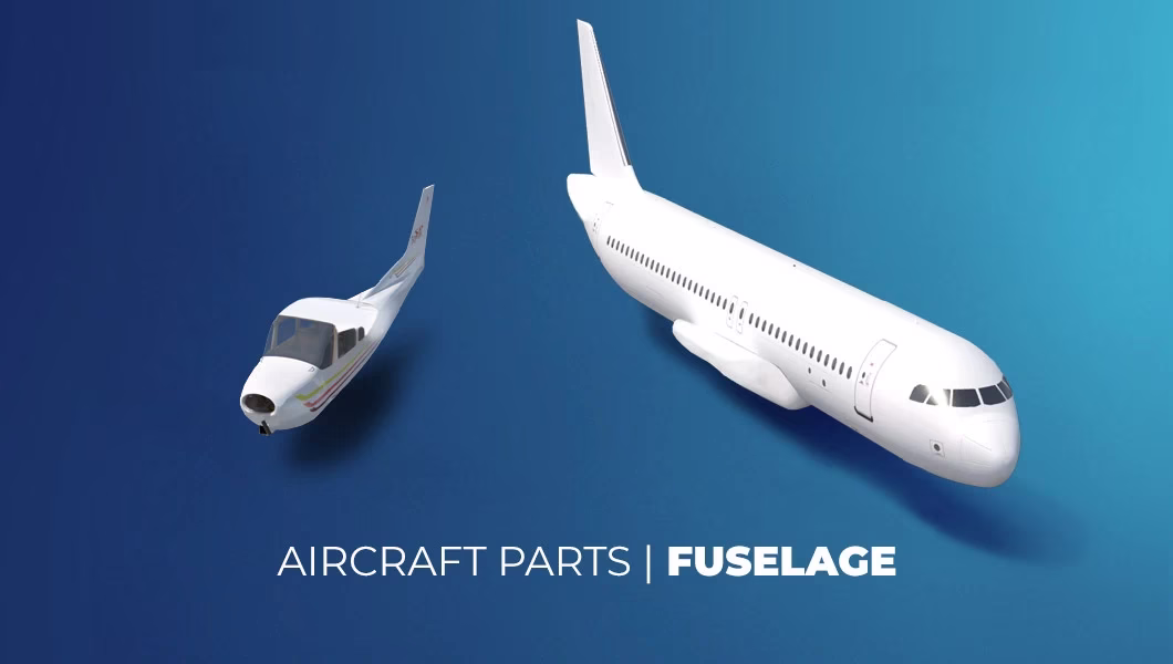 Aircraft fuselages of Cessna 172S and Airbus A320