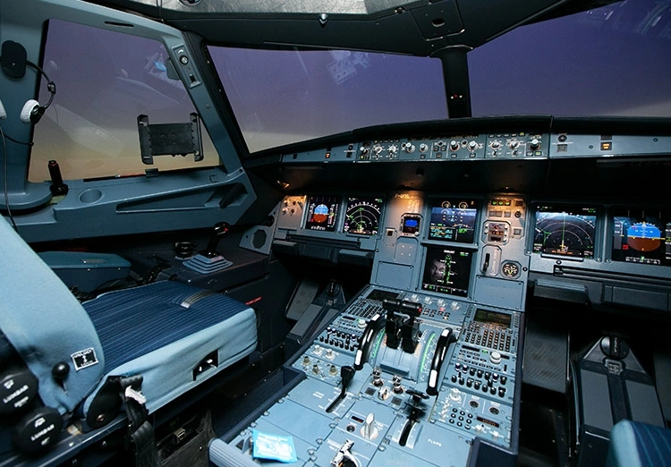 BAA Training A320 Simulator cockpit