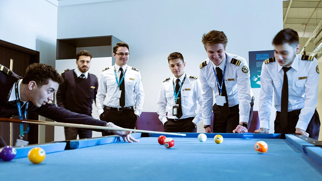 BAA Training student pilots relaxing