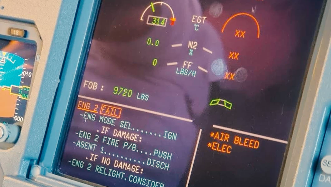 Engine failure scenario during LPC.