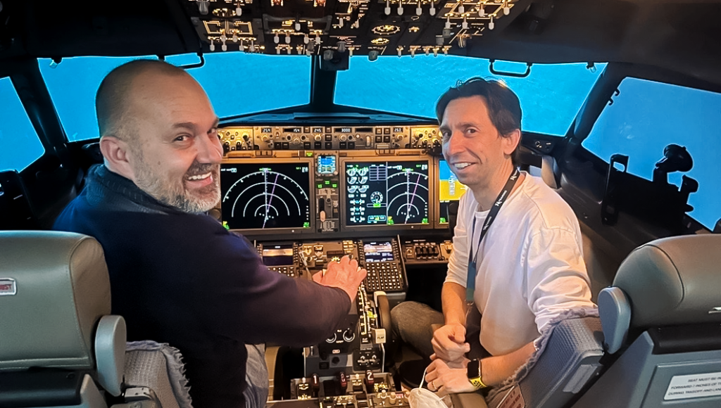 Deputy Chief Flight Instructor at BAA Training, Marcos Giner, and Deputy Head of Training at BAA Training, Cristian Puig.