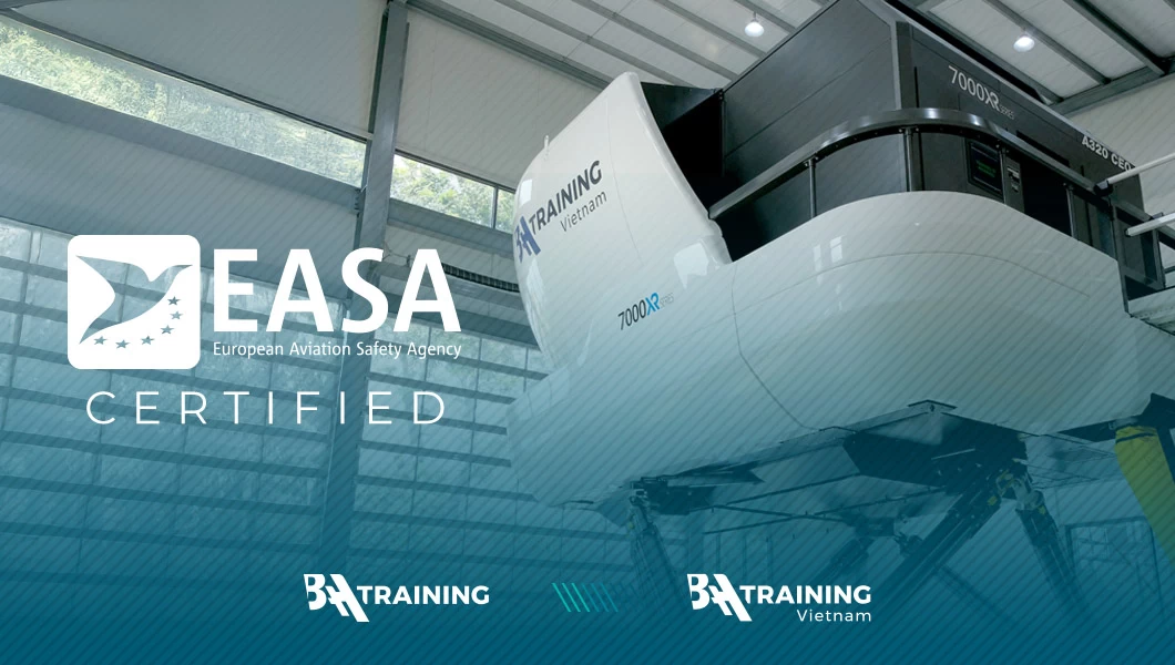 An Airbus A320 full flight simulator