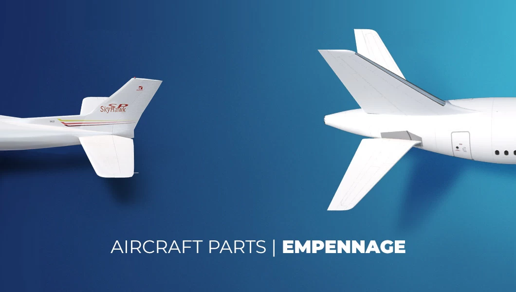 Aircraft tails of Cessna 172S and Airbus A320